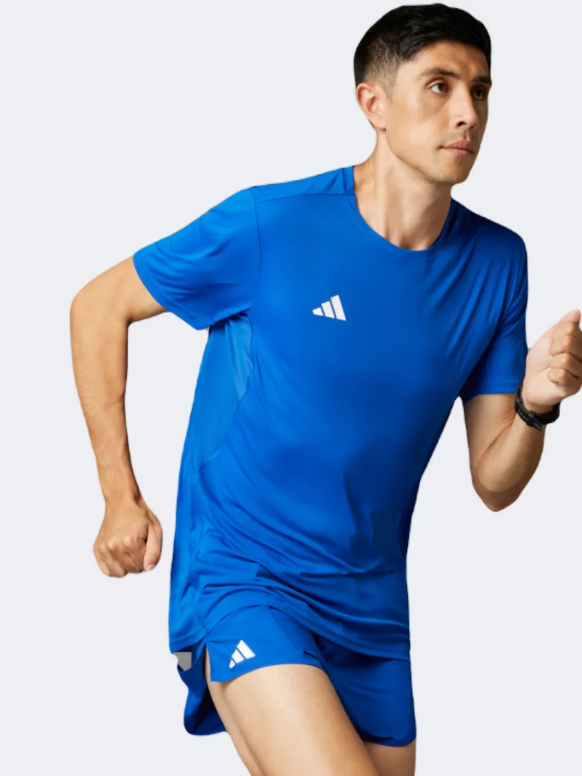 Adidas Adizero Essentials Men Running T-Shirt Royal Blue