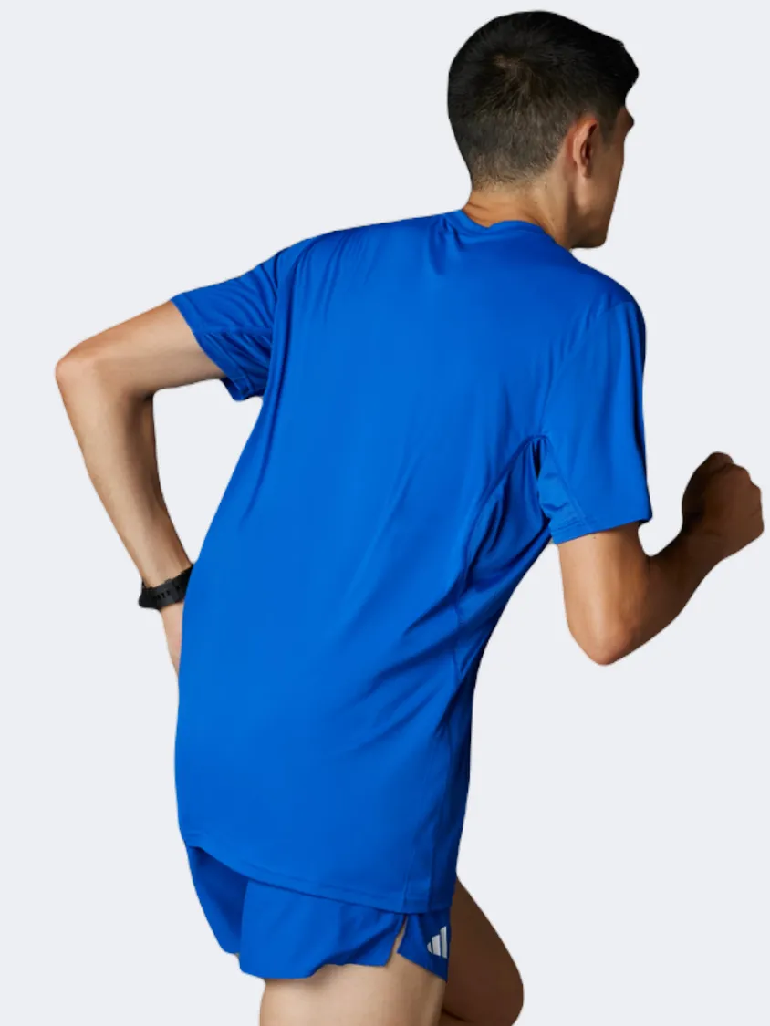 Adidas Adizero Essentials Men Running T-Shirt Royal Blue