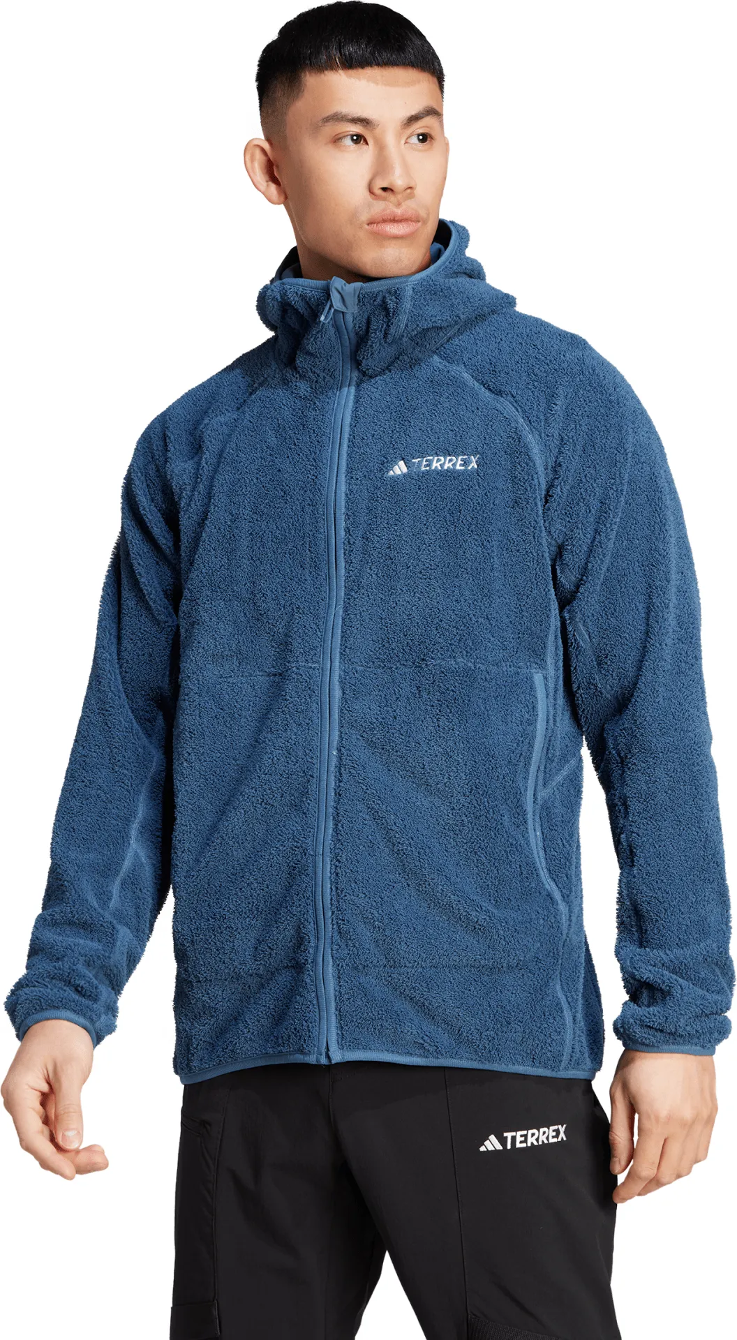 Adidas Men's Terrex Techrock Reversible High-Pile-Fleece Hooded Jacket Wonste | Buy Adidas Men's Terrex Techrock Rever