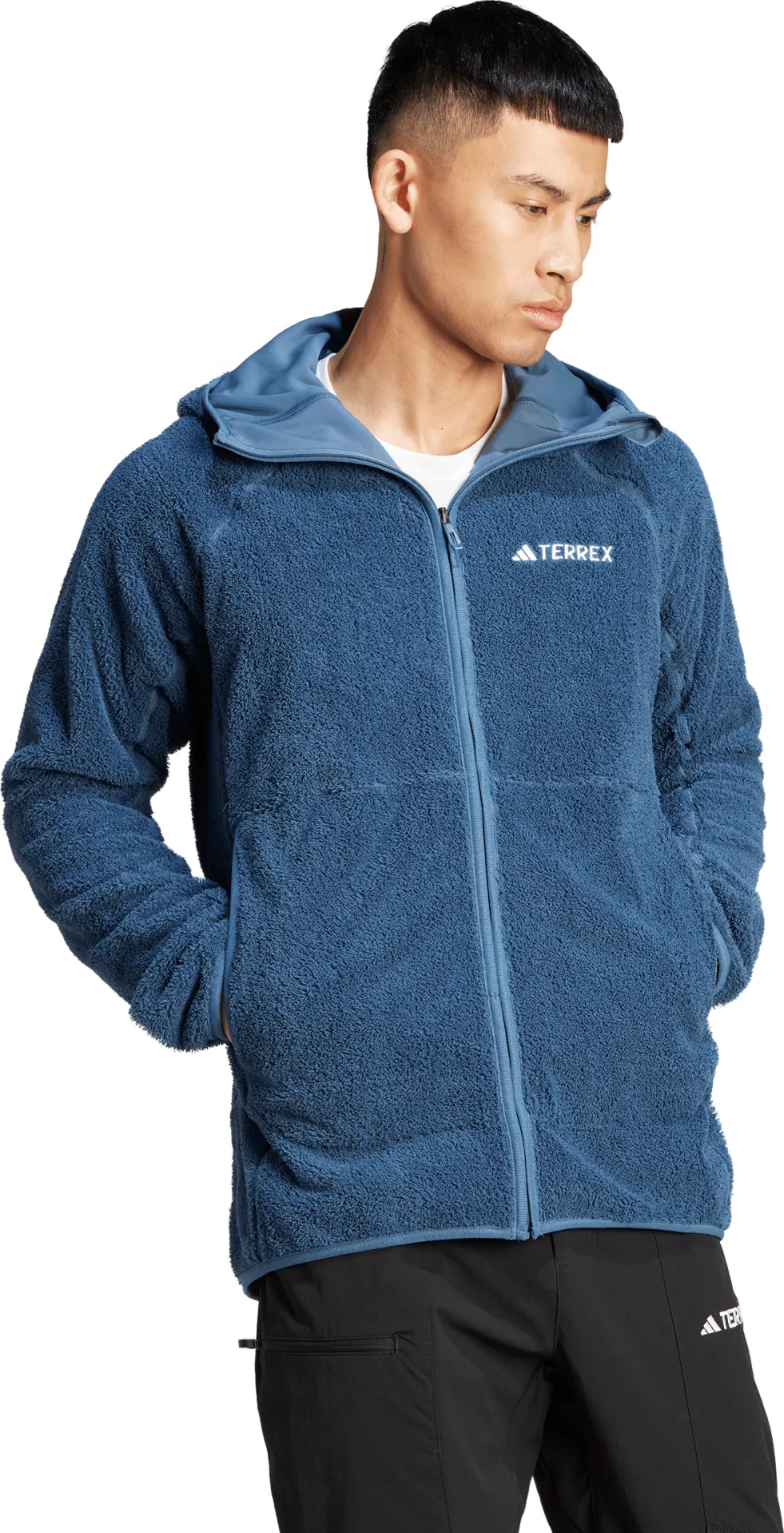 Adidas Men's Terrex Techrock Reversible High-Pile-Fleece Hooded Jacket Wonste | Buy Adidas Men's Terrex Techrock Rever