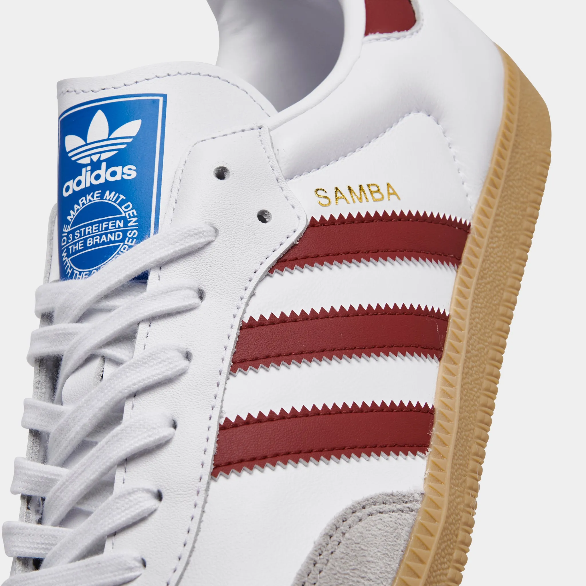 adidas Originals Samba OG White / Collegiate Burgundy - Gum