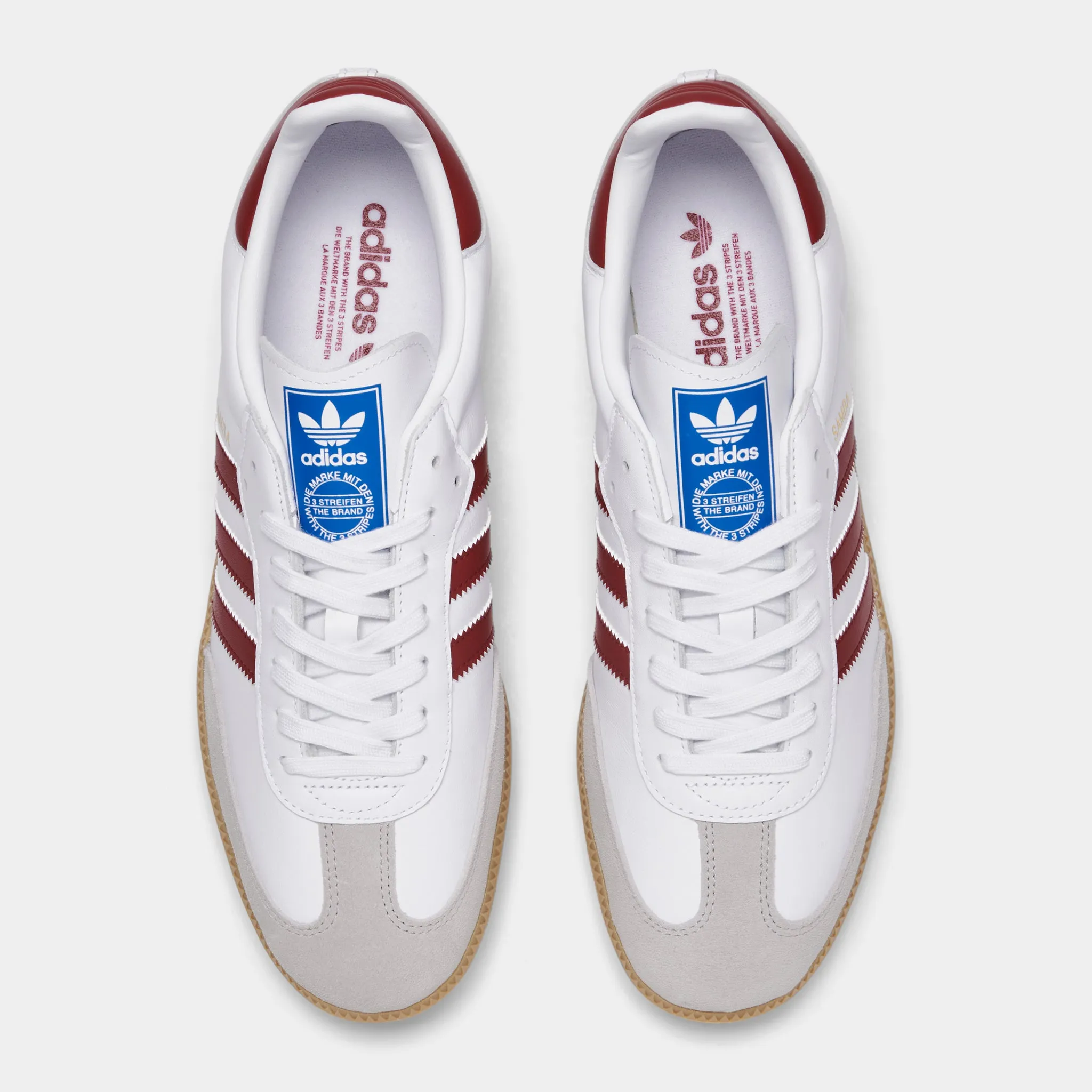 adidas Originals Samba OG White / Collegiate Burgundy - Gum