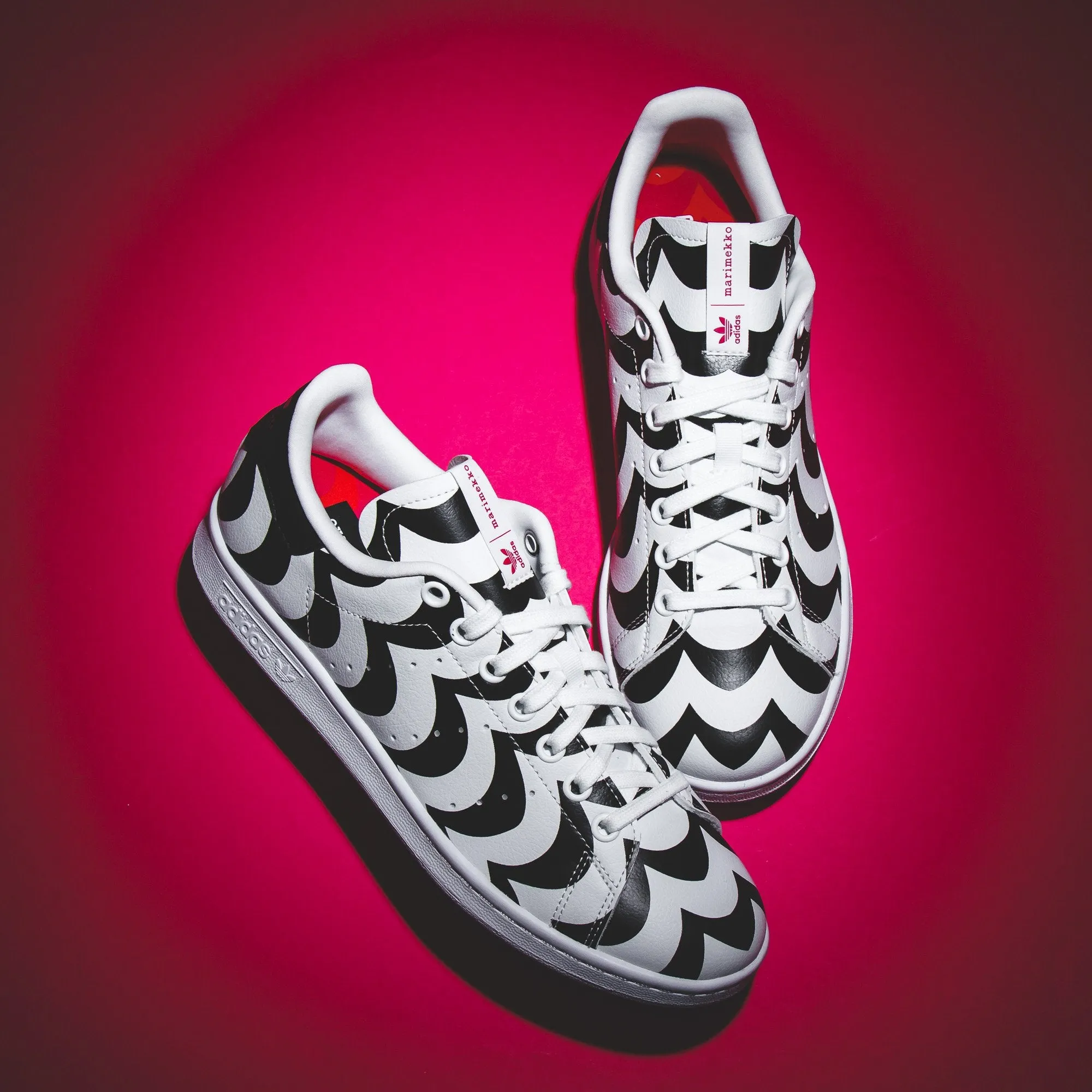 Adidas Originals Women Marimekko Stan Smith Black White H05757