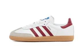 Adidas Samba OG White Burgundy Gum