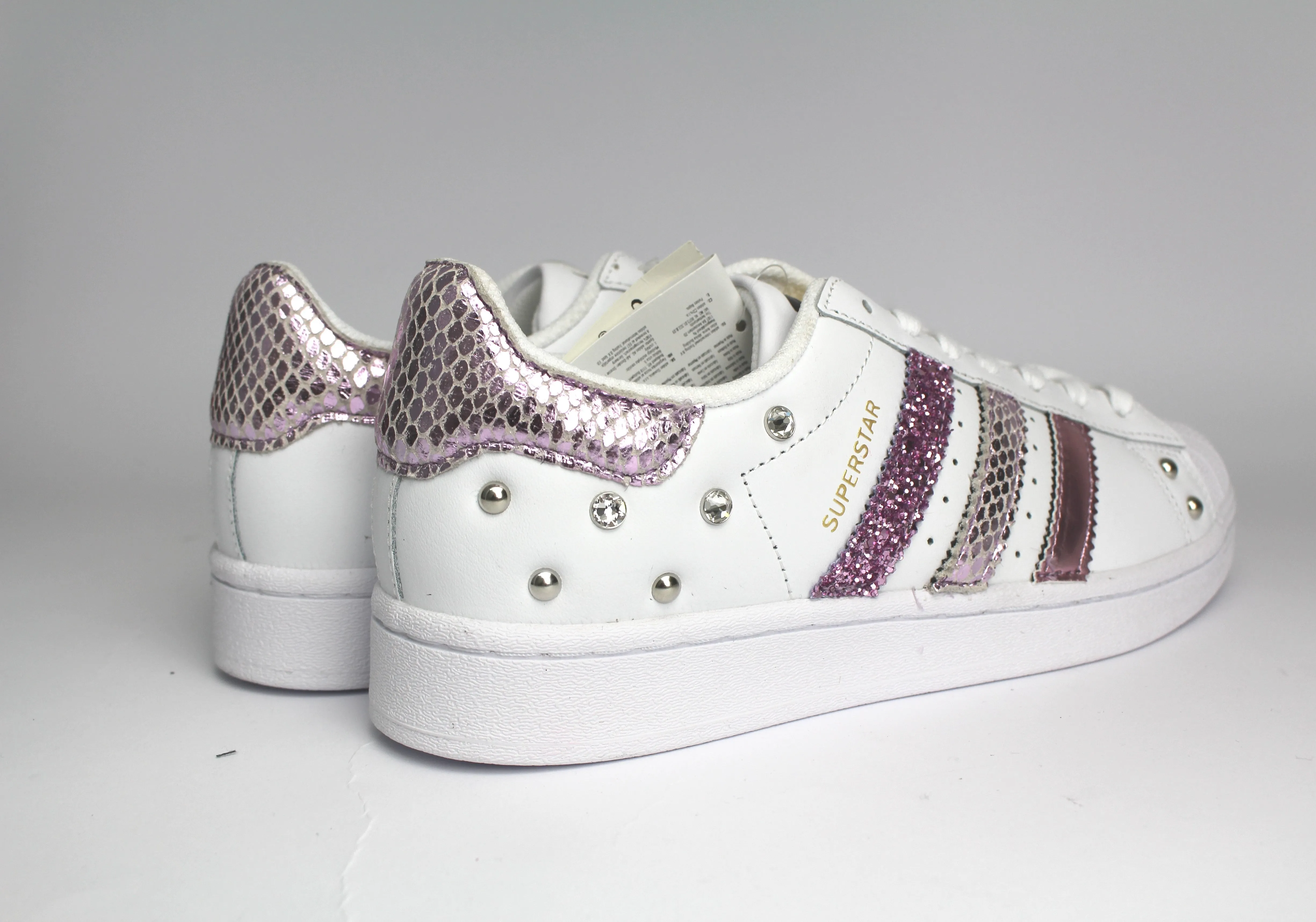 Adidas Superstar Pitone Laminato Glicine Glitter & Strass