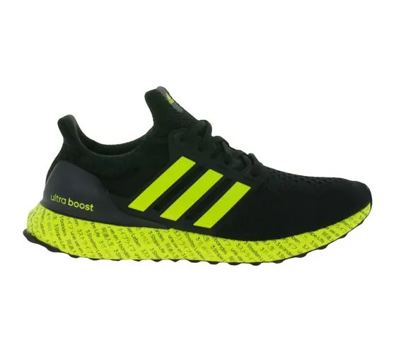 adidas UltraBoost DNA 5.0 Lauf-Schuhe leichte Herren Sport-Schuhe mit PRIMEKNIT und BOOST-Zwischensohle FZ6259 Schwarz/Gelb 