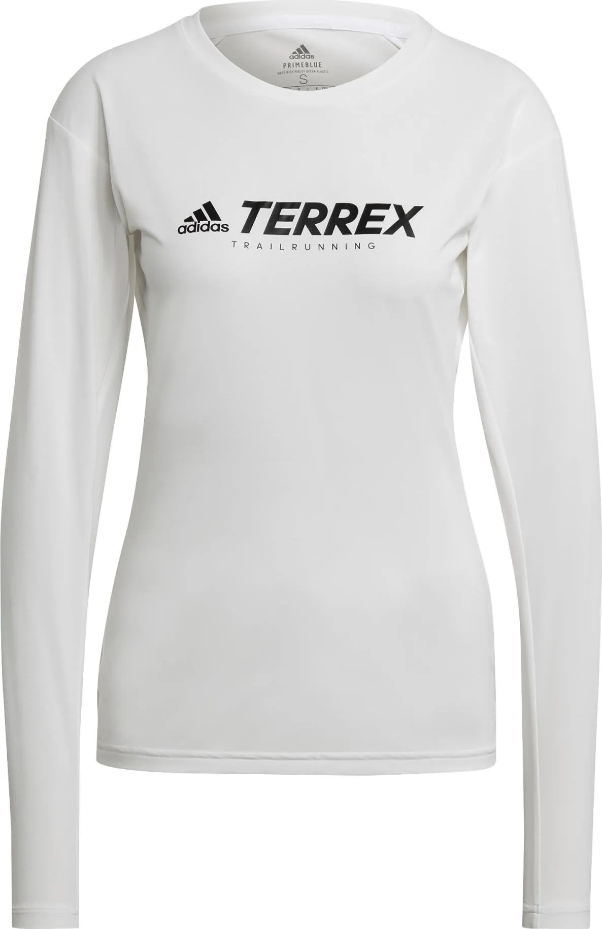 Adidas Women's Terrex Primeblue Trail LS Top White | Buy Adidas Women's Terrex Primeblue Trail LS Top White here | Out