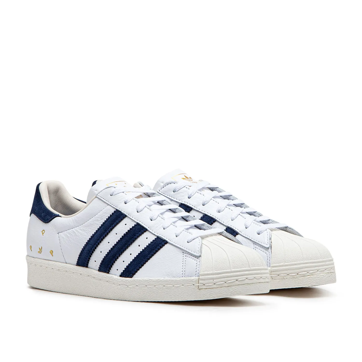 adidas x Pop Trading Company Superstar ADV (White / Navy)