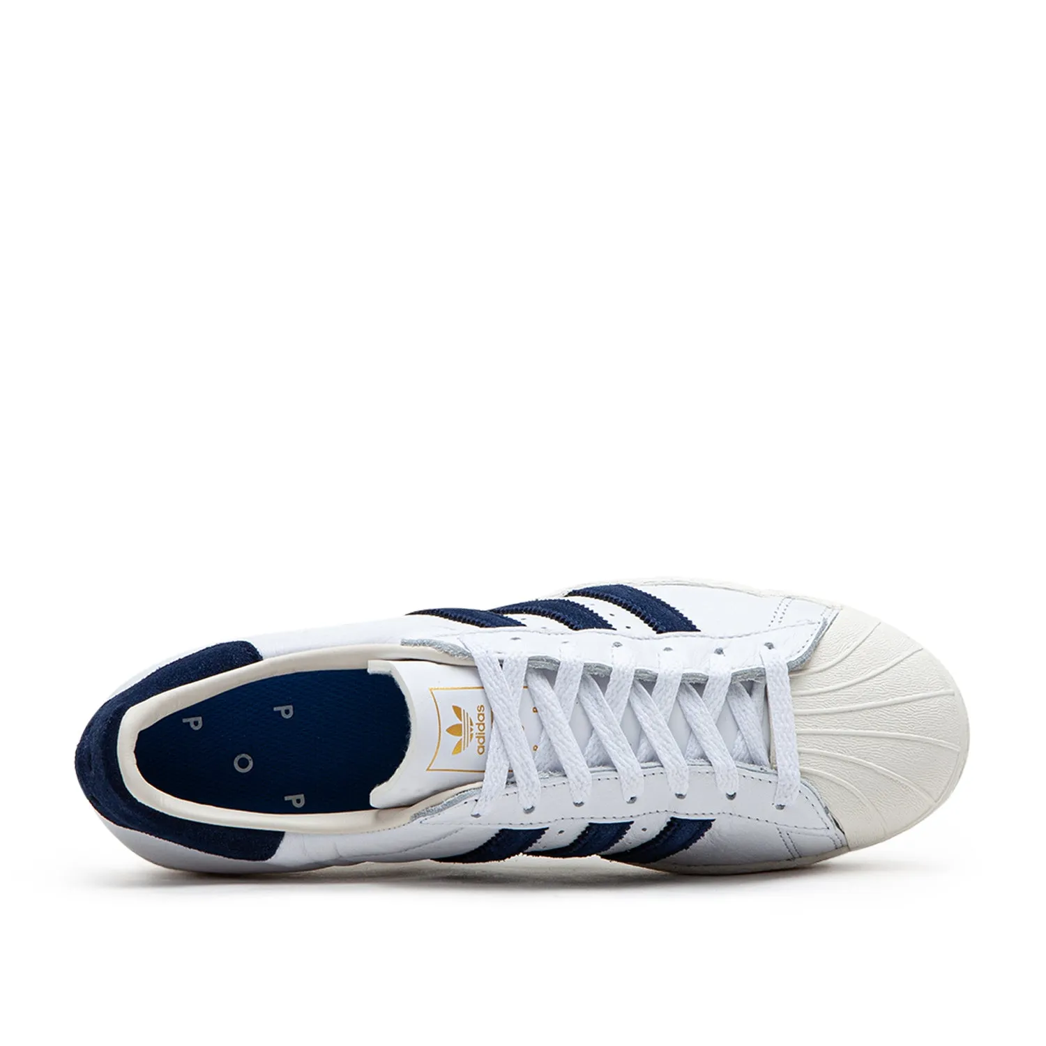 adidas x Pop Trading Company Superstar ADV (White / Navy)