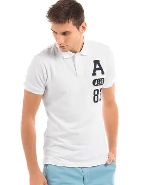 Aeropostale Slim Fit Pique Polo Shirt