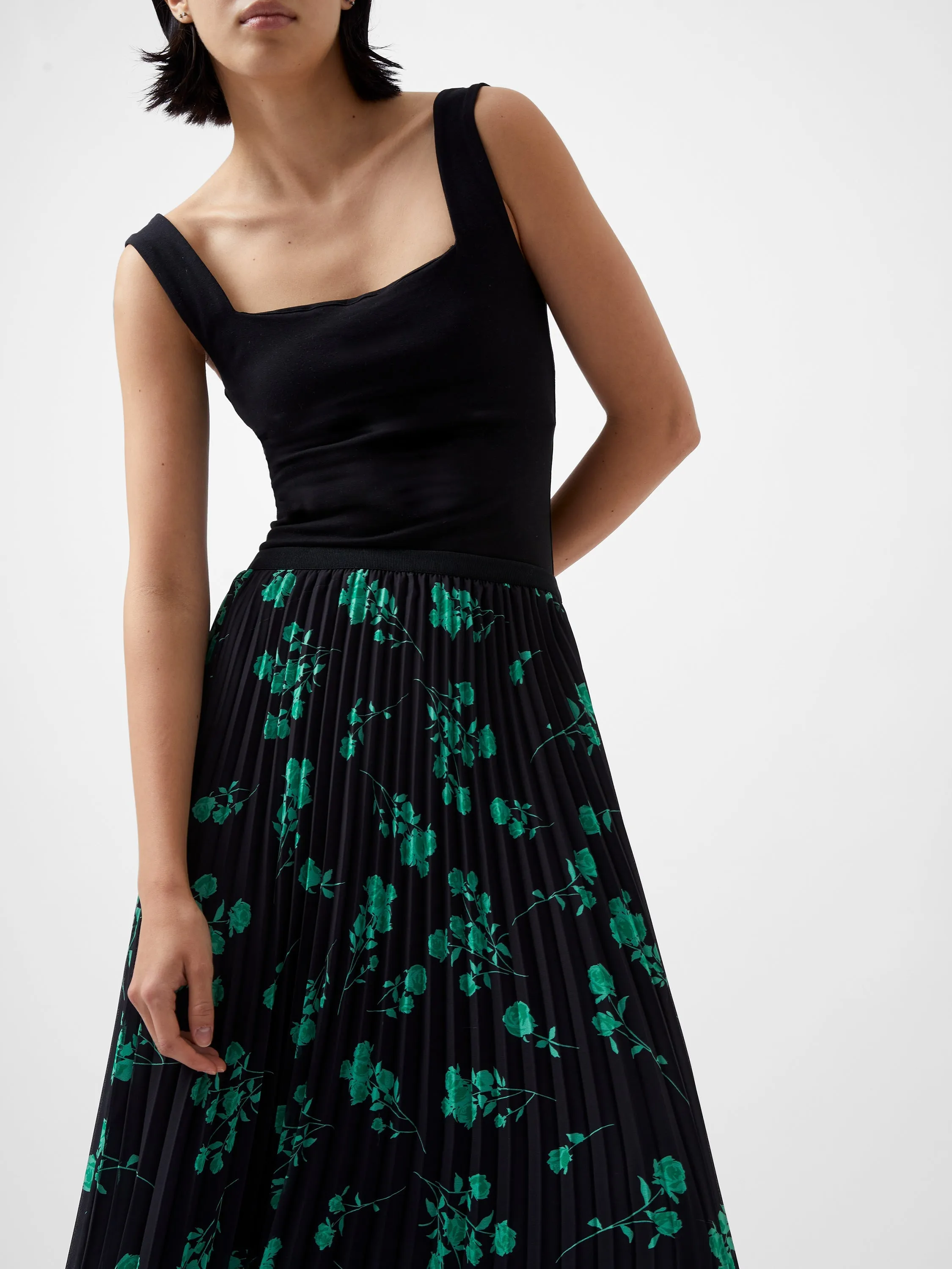 Alessandra Recycled Pleated Skirt