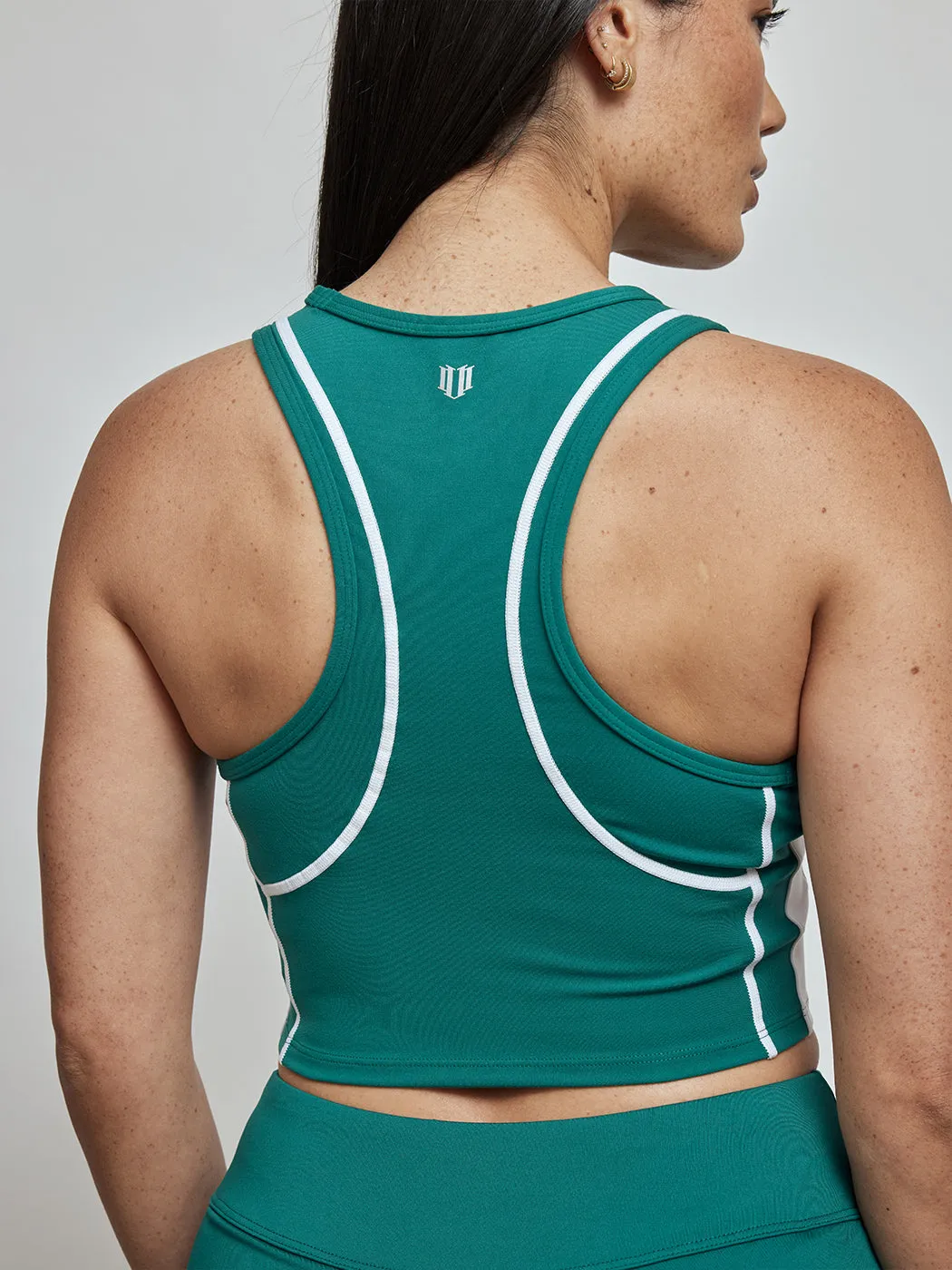 Backspin Midi Tank - Alpine Green