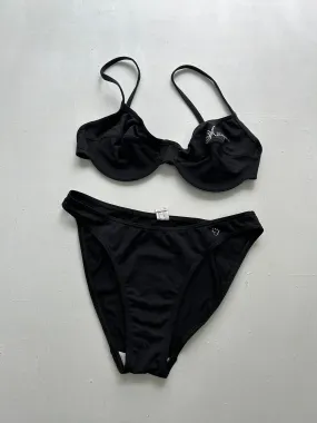 Black y2k vintage bikini set (S/M)