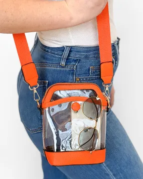 Celine Clear Stadium Bag - Orange