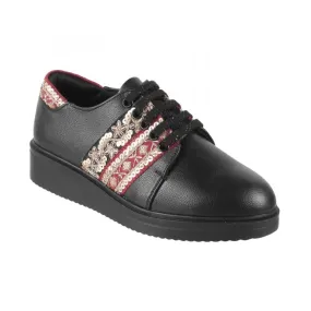 Cheemo Women Black Casual Sneakers