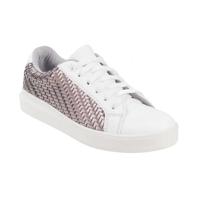 Cheemo Women Gun-Metal Casual Sneakers