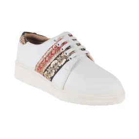 Cheemo Women White Casual Sneakers