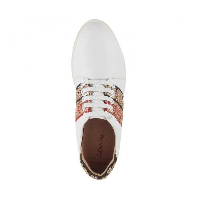 Cheemo Women White Casual Sneakers