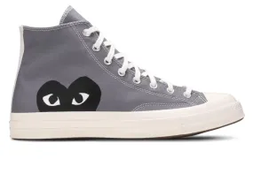 Comme des Garons PLAY x Chuck 70 High 'Steel Gray' - 171847C