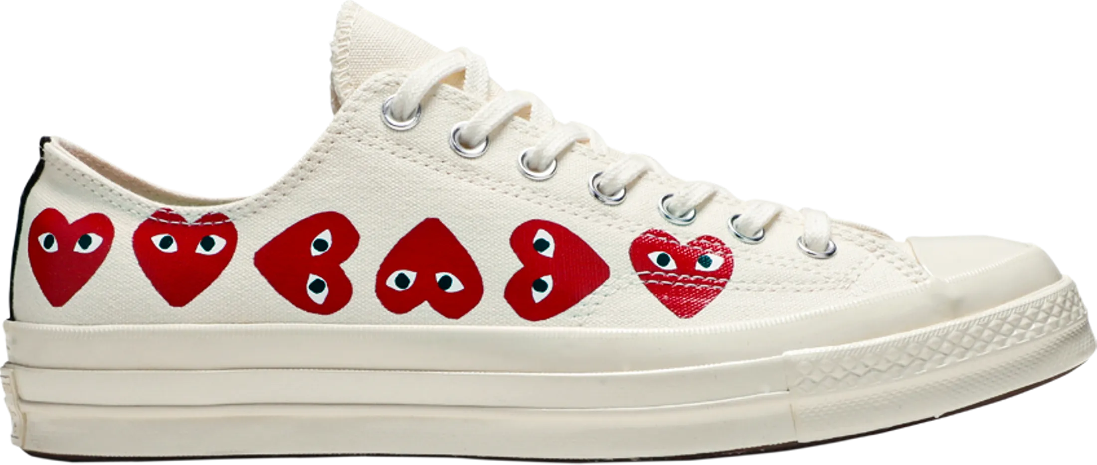 Comme des Garons Play x Chuck 70 Low Top 'Multi Heart' - 162975C