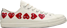 Comme des Garons Play x Chuck 70 Low Top 'Multi Heart' - 162975C