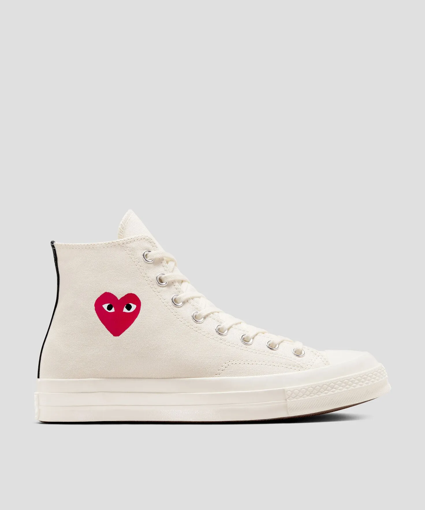 Converse Chuck Taylor All Star 70 Hi Comme des Garcons PLAY Single Heart Milk