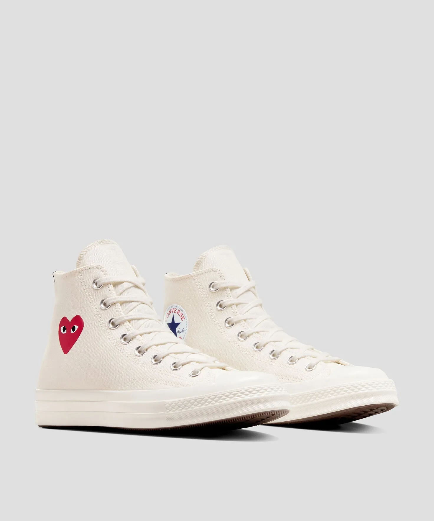 Converse Chuck Taylor All Star 70 Hi Comme des Garcons PLAY Single Heart Milk