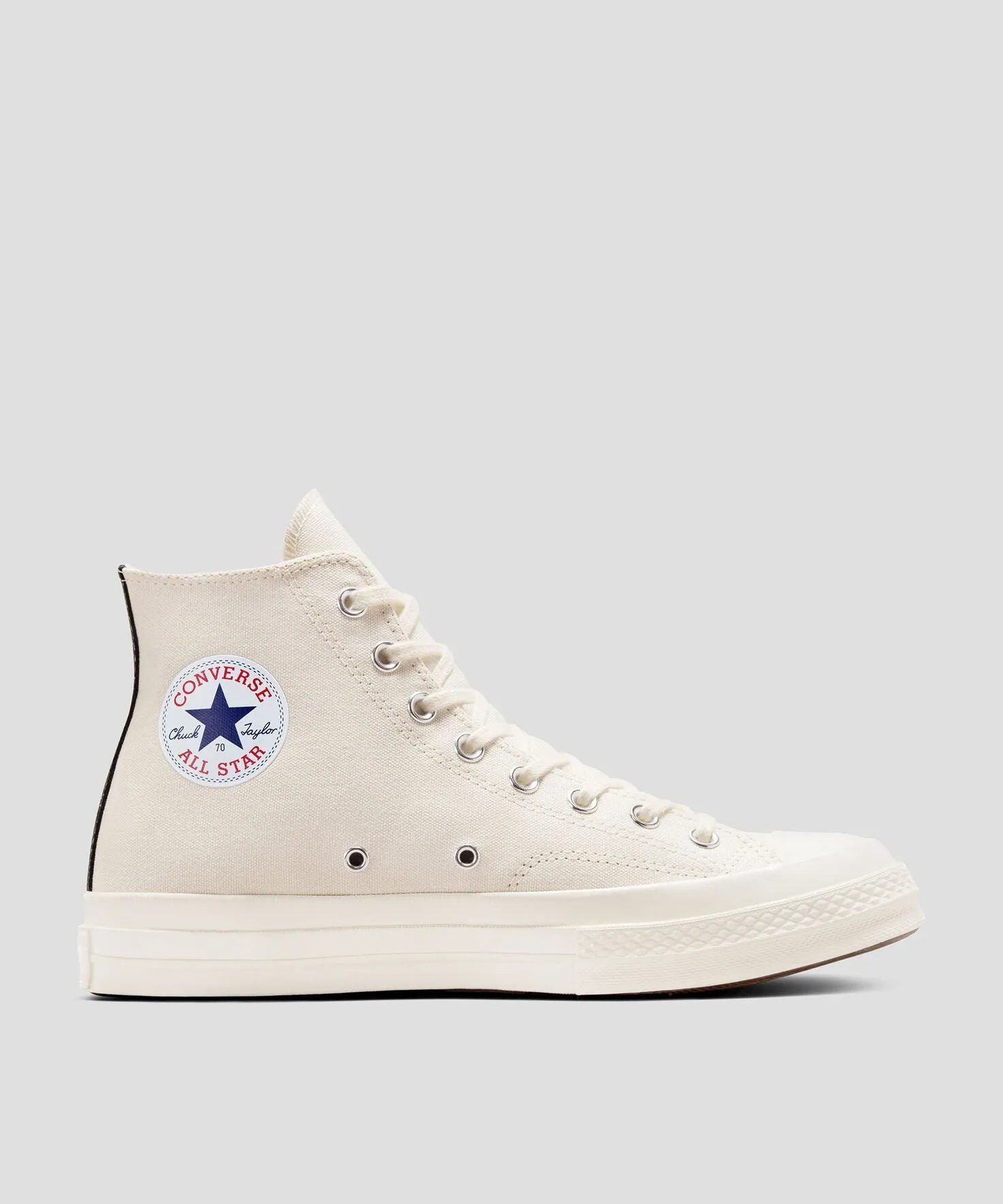 Converse Chuck Taylor All Star 70 Hi Comme des Garcons PLAY Single Heart Milk