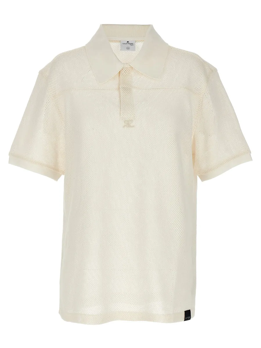 Courreges    Courreges 'Ac Mesh' Polo Shirt