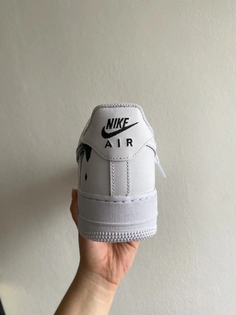 Custom Nike Air Force 1’s drip Swoosh