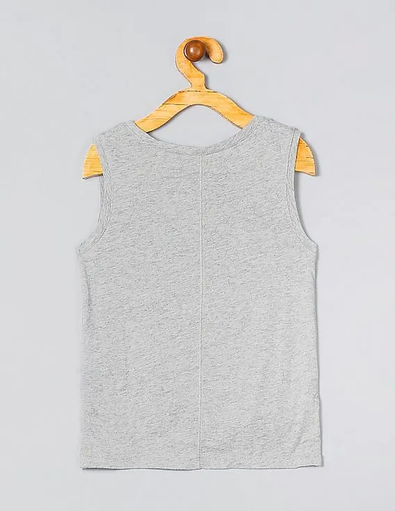 GAP Girls Grey Graphic Tank