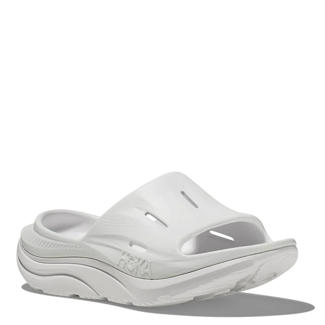 Hoka 1135061 Men's ORA Recovery Slide 3 White White