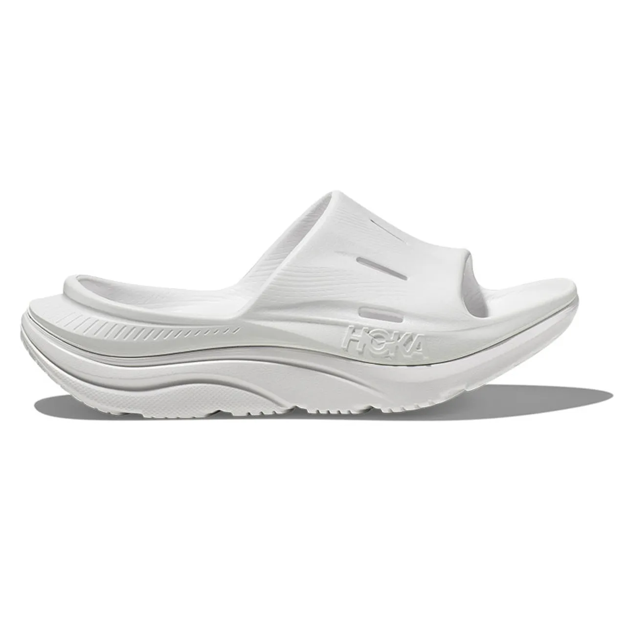 Hoka 1135061 Men's ORA Recovery Slide 3 White White