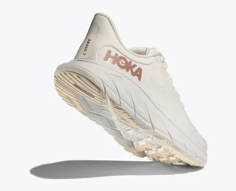 Hoka Arahi 7 (Blanc De Blanc/Rose Gold) - Women's