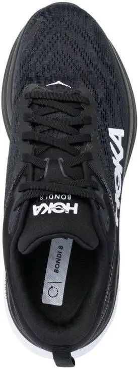 HOKA Bondi 8 logo-print lace-up sneakers Black