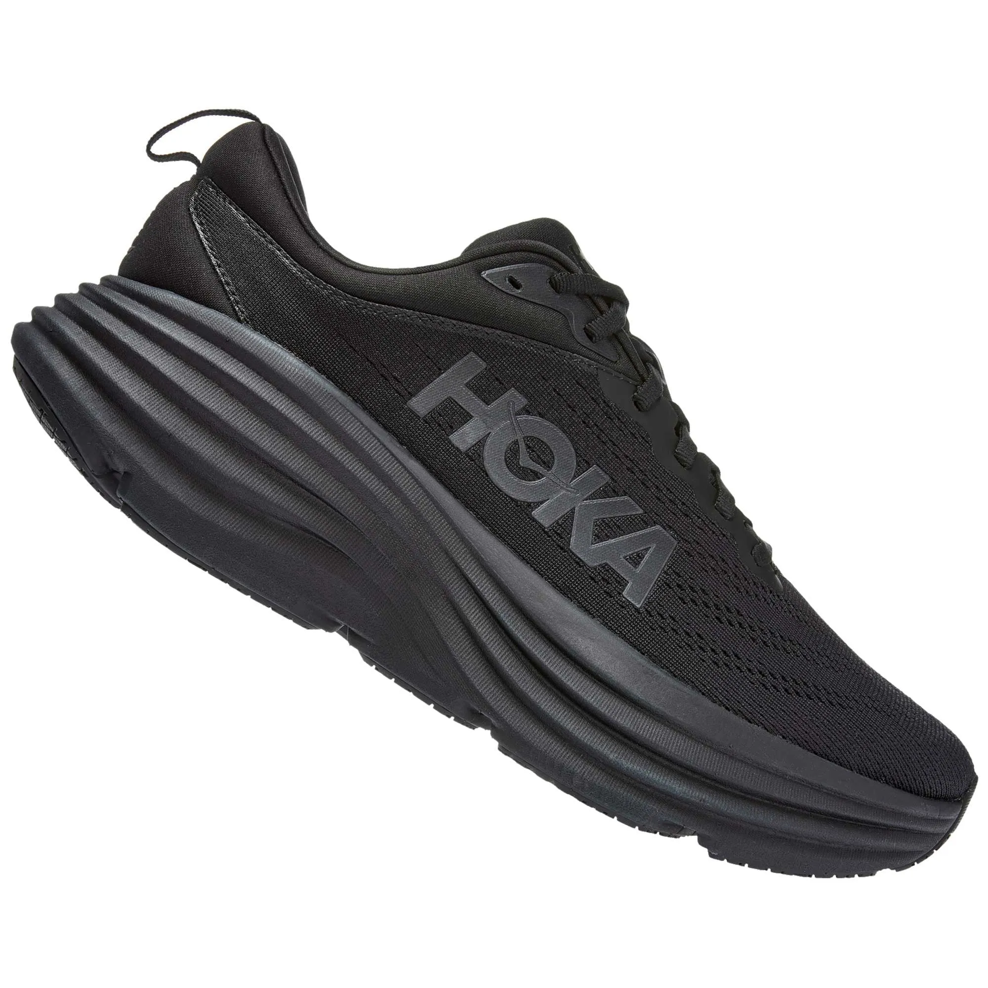 Hoka  Bondi 8 Wide D Womens Running Shoes Black/Black