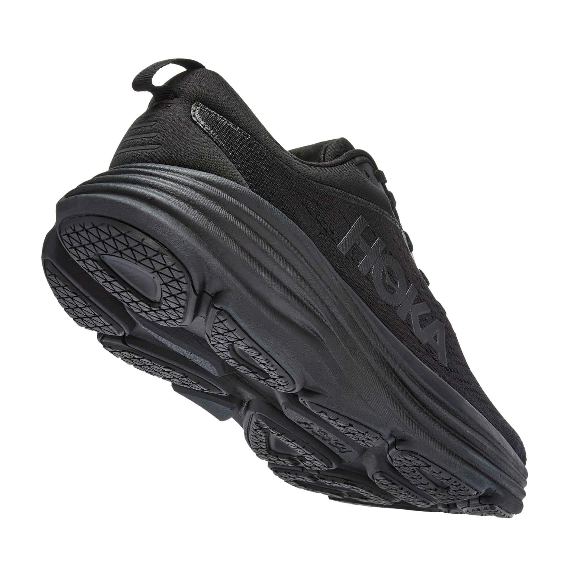 Hoka  Bondi 8 Wide D Womens Running Shoes Black/Black