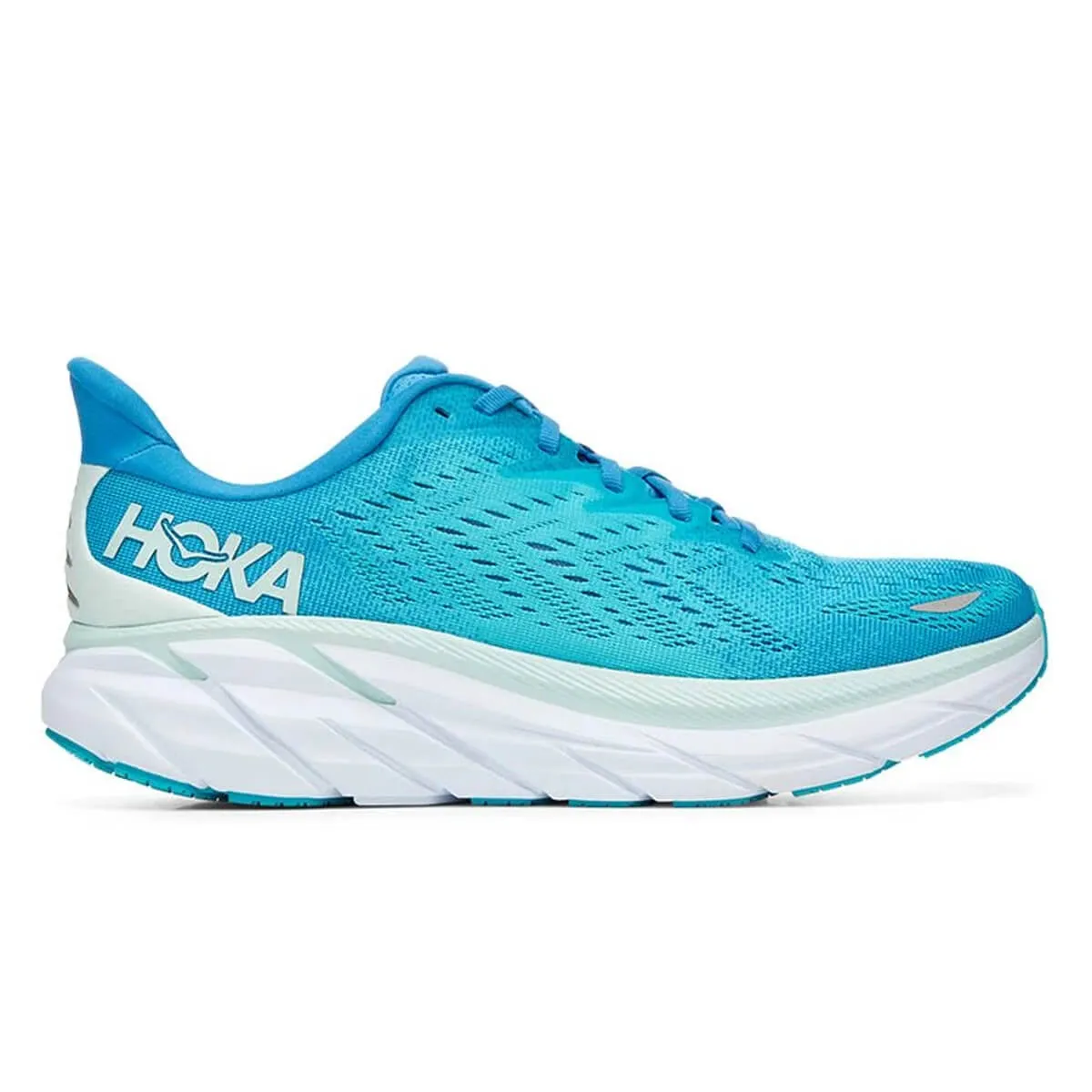 Hoka Clifton 8 Mens | Ibiza Blue / Scuba Blue