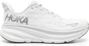 HOKA Clifton 9 lace-up sneakers White