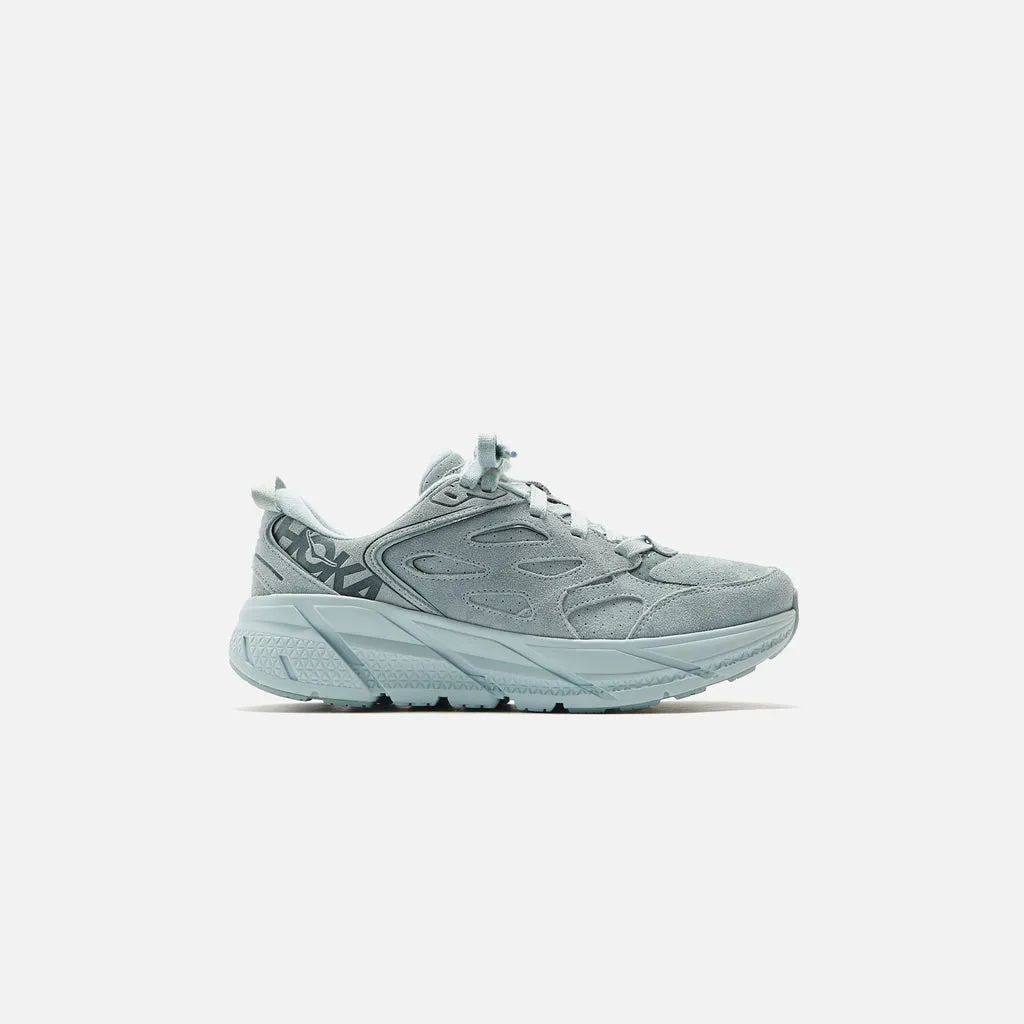 Hoka Clifton L Suede - Grey Mist / Misty Blue