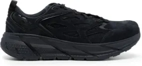 HOKA Clifton L suede sneakers Black