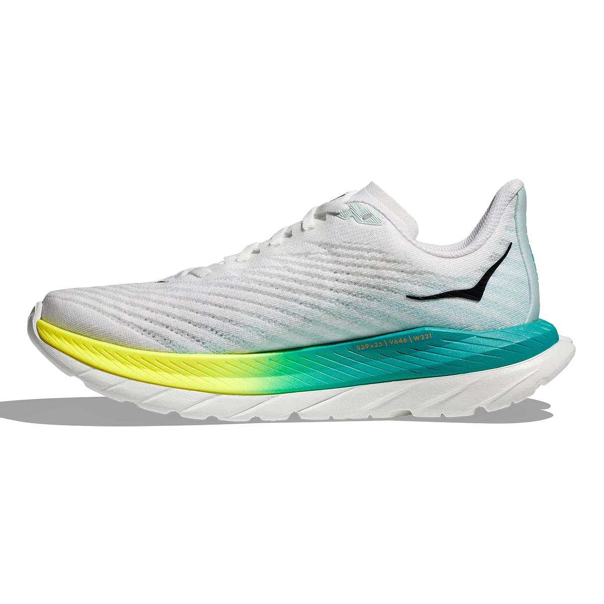 Hoka Mach 5 - White - Blue Glass