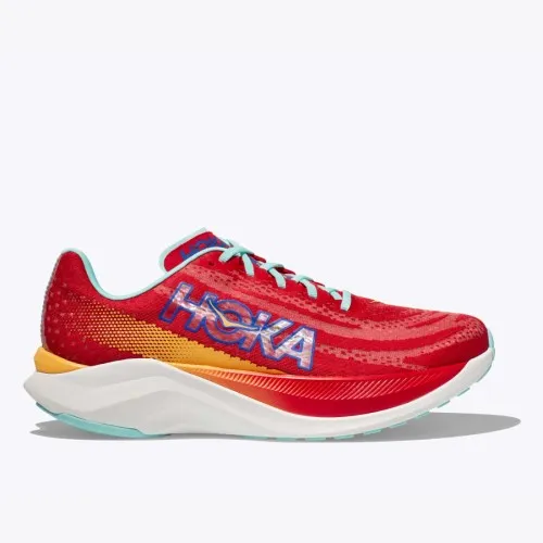 Hoka Mach X Lime Glow / Sunlit Ocean  What do you get when you cross the comfort and support of the Mach with a propulsive Pebax