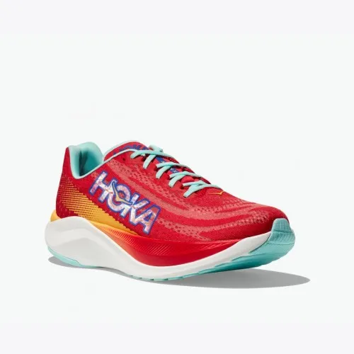 Hoka Mach X Lime Glow / Sunlit Ocean  What do you get when you cross the comfort and support of the Mach with a propulsive Pebax