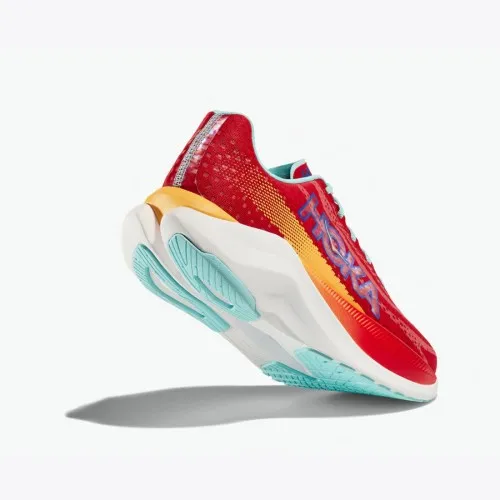 Hoka Mach X Lime Glow / Sunlit Ocean  What do you get when you cross the comfort and support of the Mach with a propulsive Pebax