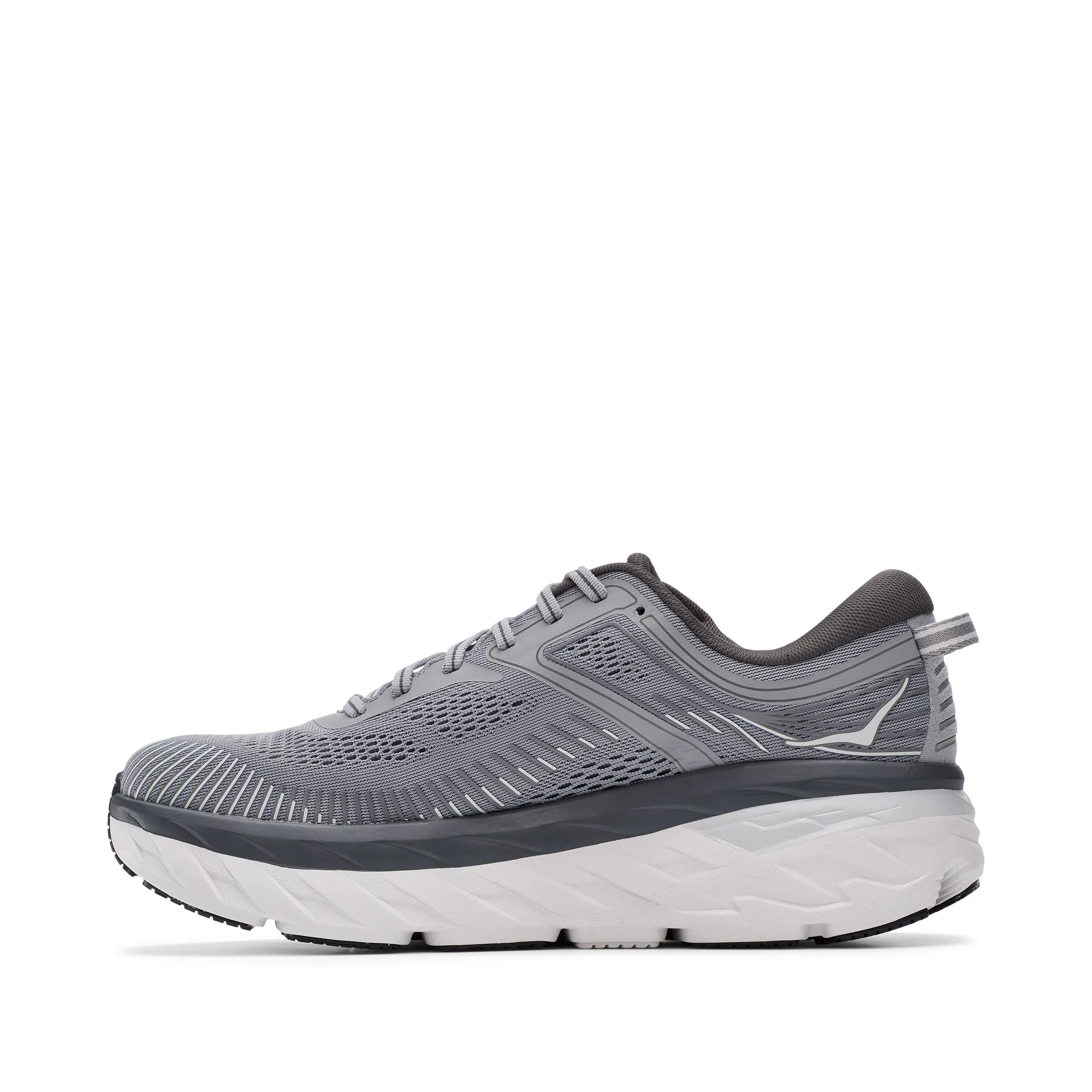 Hoka Mens Bondi 7- Wild Dove/ Dark Shadow- X-WIDE Width