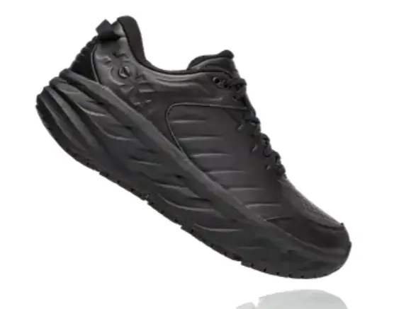 Hoka Mens Bondi SR- Slip Resistant- Black