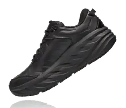 Hoka Mens Bondi SR- Slip Resistant- Black