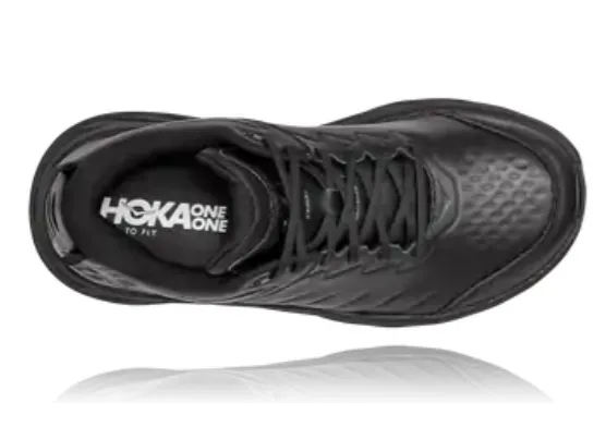 Hoka Mens Bondi SR- Slip Resistant- Black