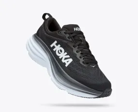 HOKA ONE ONE BONDI 8 - WIDE - BLACK & WHITE - 1127954BWHT